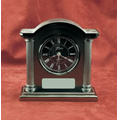 Silver & Pewter Finish Alarm Clock w/ Arched Top (6"x5 3/4")